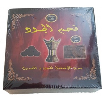 الجود فحم درجة أولى سريع الاشتعال للعود والمعمول عدد 40 قرص